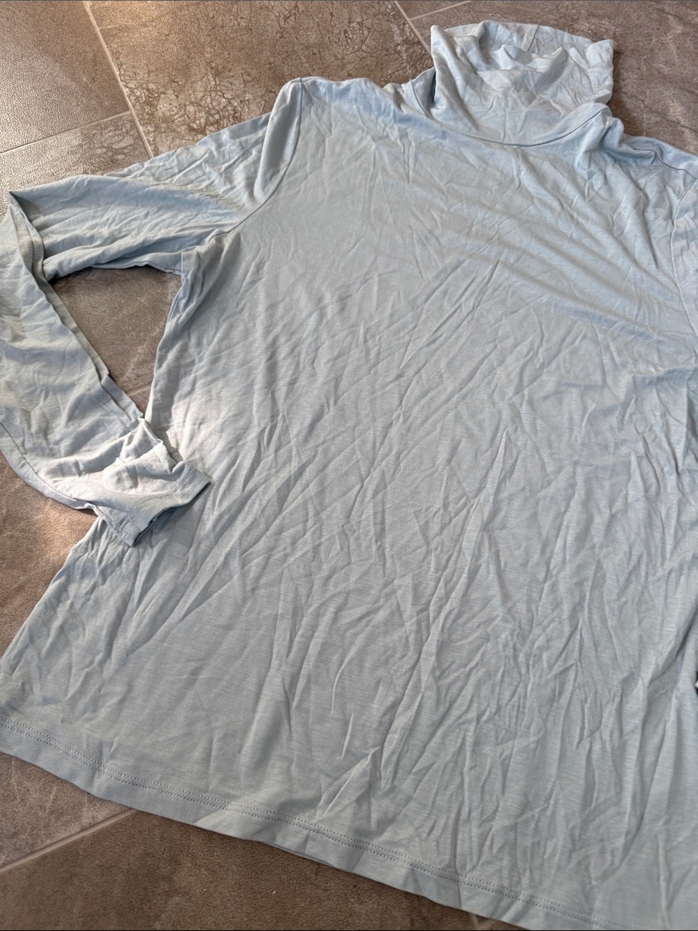 H&M  Light Blue Turtleneck Long-Sleeve Shirt M  NWOT